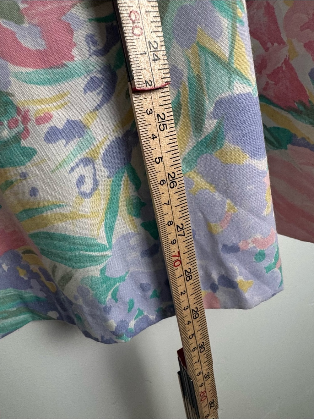 Alfred Dunner Vintage 90s Pastel Floral Watercolor Midi Skirt Cottagecore Sz 16 - Picture 9 of 9